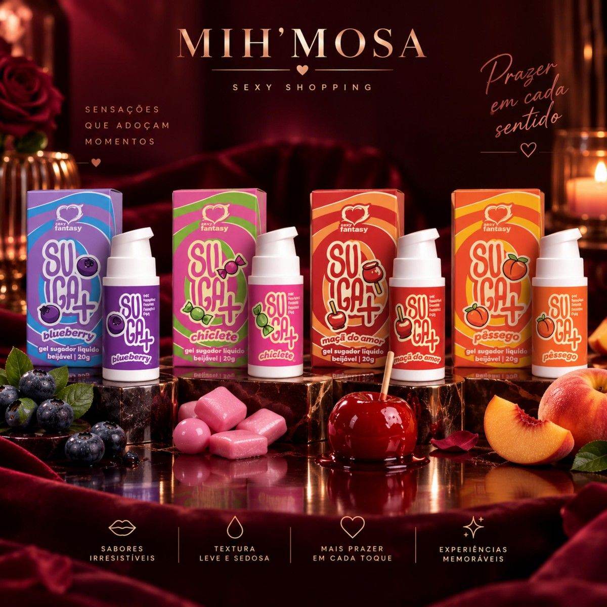 Suga+ — Gel Sugador Líquido Beijável 20g